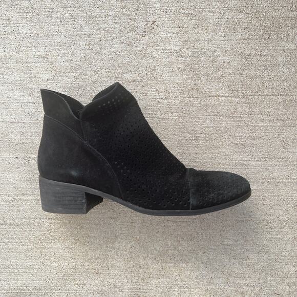 Sam Edelman Perforated Suede Boots - Picture 1 of 8